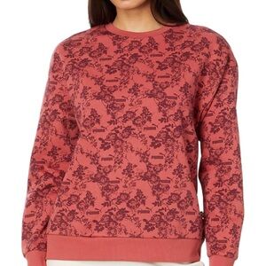 Puma Women's Floral Print Crewneck Sweatshirt Size XL